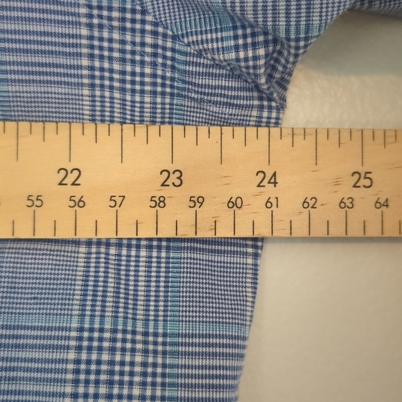 Michael Kors Shirt XL Slim Short Blue Button Long Sleeve Cotton Preppy Business - Picture 8 of 10